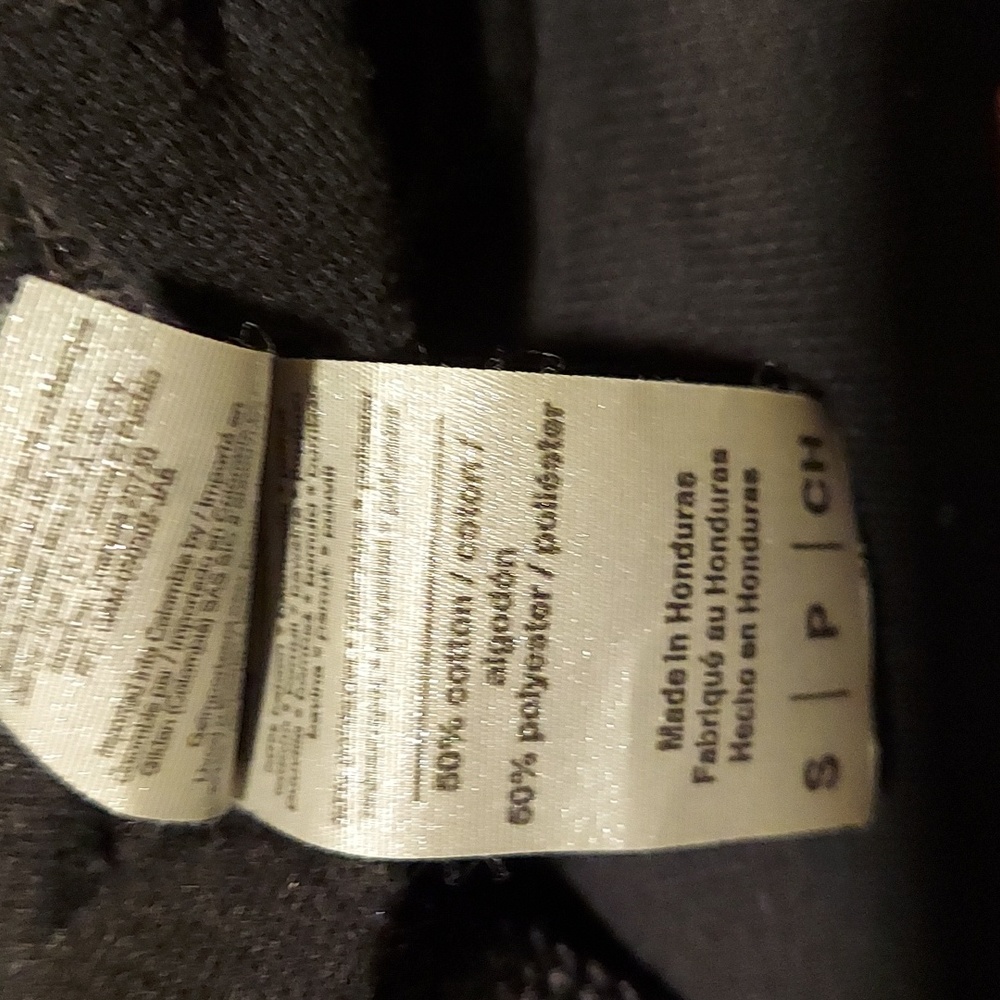 NWOT Unisex Graphic Black Hoodie size S - Picture 4 of 4